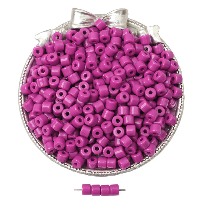 アクリルカラフル小さな円筒形ビーズマカロン色手ビーズdiy手作りビーズアクセサリー卸売|undefined