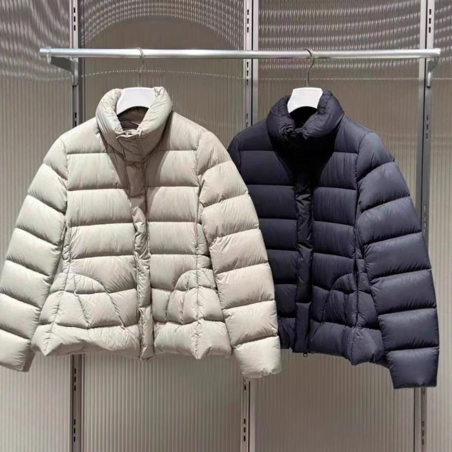 2025 Autumn/Winter Jiangnan Style Waist-Cinching Wide-Collar down Jacket for Women, Short Style, 90% White Duck Down, Slim Fit, Cold-Proof