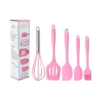 direct sales five-piece set household kitchen utensils scraper oil brush egg whisk kitchen high temperature resistant non-stick pan baking set