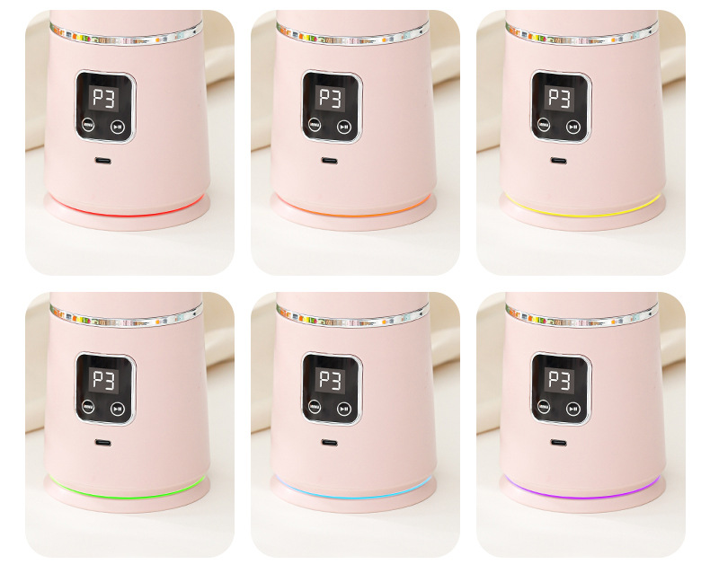 便携式搅拌机带滤网,USB C型可充电,跨境新品榨汁杯6刀不锈钢刀片