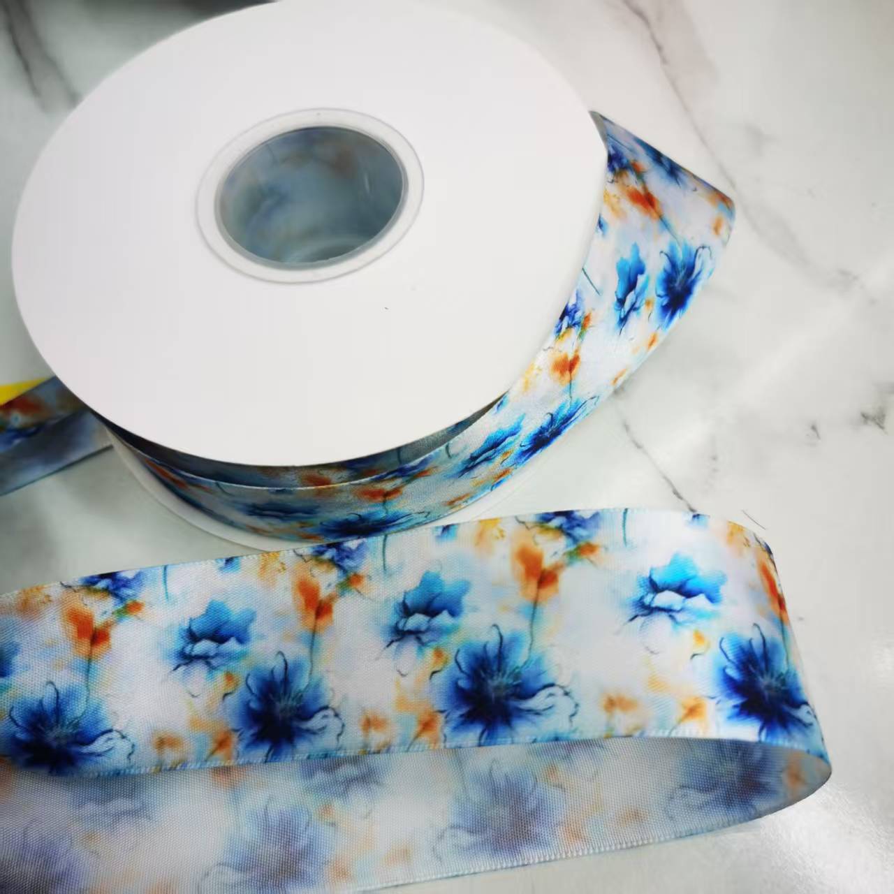 4厘米加密涤纶带印花国风水墨画汉服头饰帽子辅料量大优惠