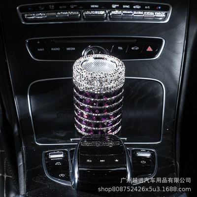 Storage Box, Air Vent Hanging – Car ashtray - purple-drill