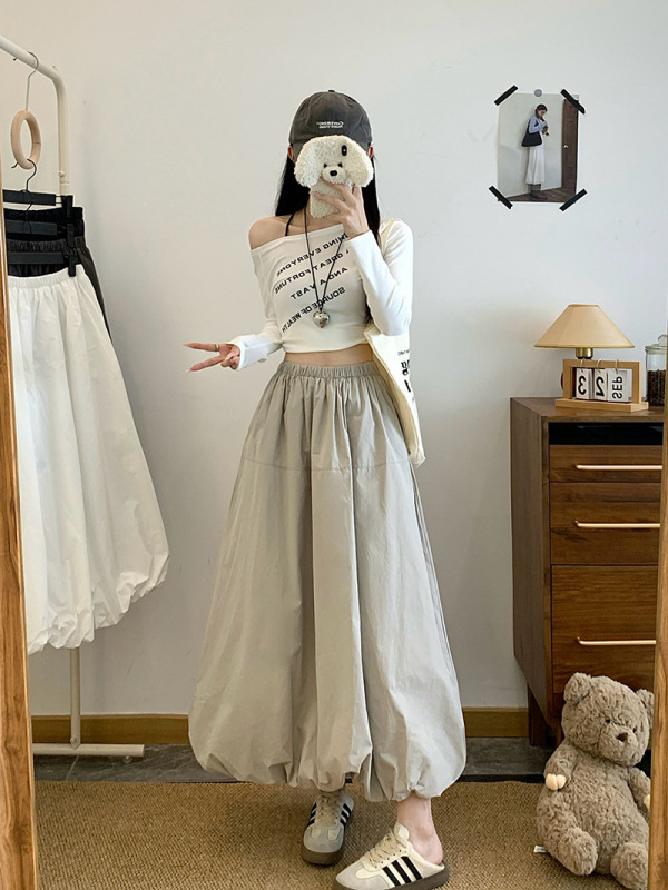 2025年秋装新款胖mm大码女设计感显高显瘦气质百搭花苞裙半身裙|undefined