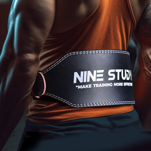 Cross-border cowhide fitness belt squat fitness sports waist protector men and women professional equipment training sports weightlifting deadlift