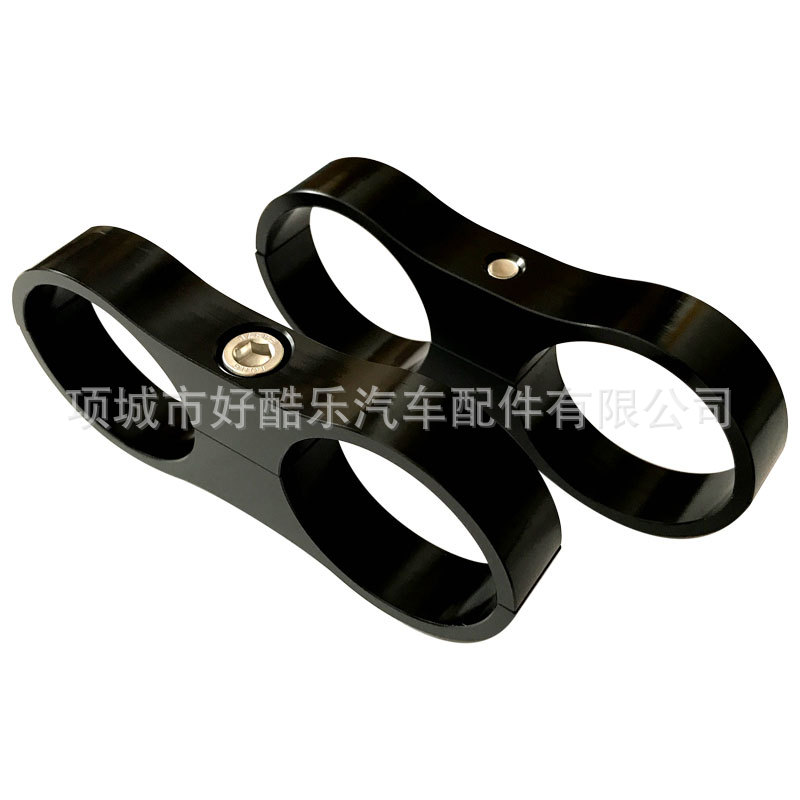 AN20汽车改装水管油管专用卡子固定双孔装美化管路水冷