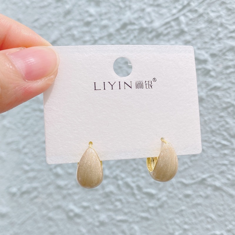 Liyin/Libeliying カラフルなオイルドリップシリーズ ニッチデザイン 高級感 おしゃれな雰囲気 イヤリング イヤリング|undefined