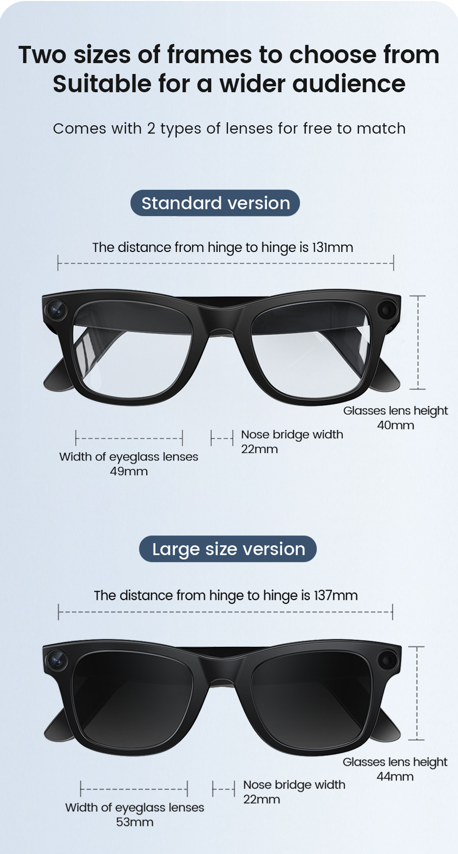 Grenzüberschreitend neue E03 intelligente KI-Foto-Brille mit 800W Kamera, Bildstabilisierung, Fotografie, Erkennung, Übersetzung intelligente Brille