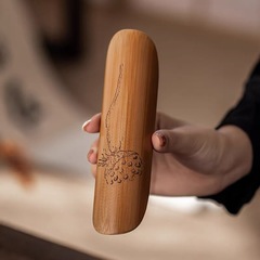 Bamboo-carved Tea Scoop, Lotus-Design Tea-Tasting Set, Three-Piece Kung Fu Tea Utensil Accessories: Bamboo Tea Mat, Tea Towel Holder, Tea Spatula, and Tea Spoon