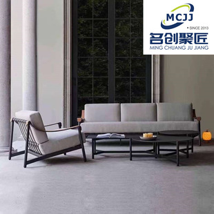 Outdoor Courtyard Sofa B&B Courtyard Outdoor Open-Air Designer Internet Celebrity Special-Shaped Rattan Chair Model Room Leisure Furniture