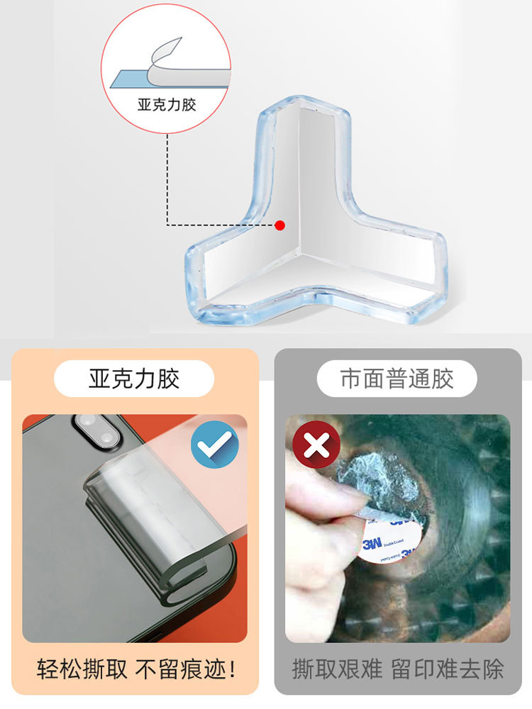 Wholesale transparent anti-collision corner pad with thickened table corner cover for babies, baby table corner protector, anti-fall and anti-collision protective strip