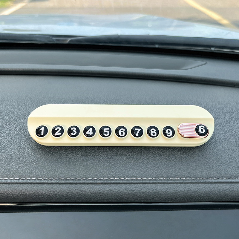Tarjeta de estacionamiento temporal de Deadpool Car, placa de teléfono móvil femenina, placa de número de teléfono móvil para automóvil, suministros decorativos ocultos