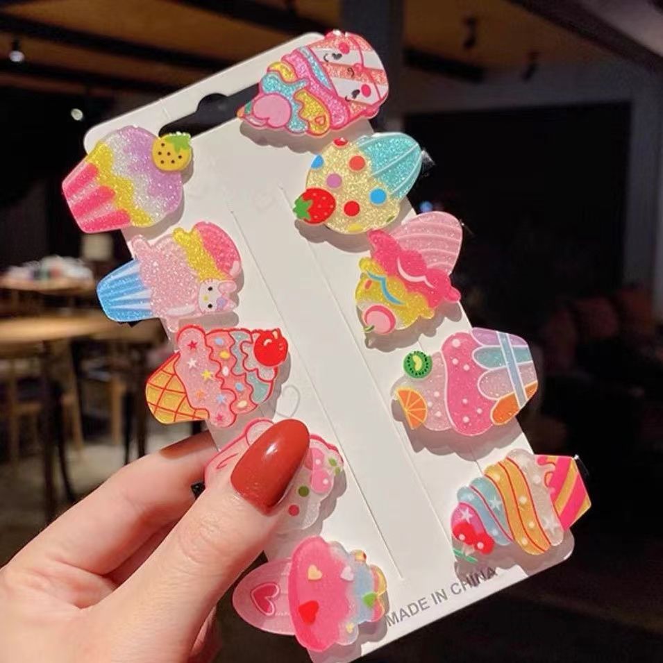Nueva fruta bebida de Soda clip de pato lindo ins dulce niñas corazón estudiantes clip de borde Bangs clip accesorios para el cabello