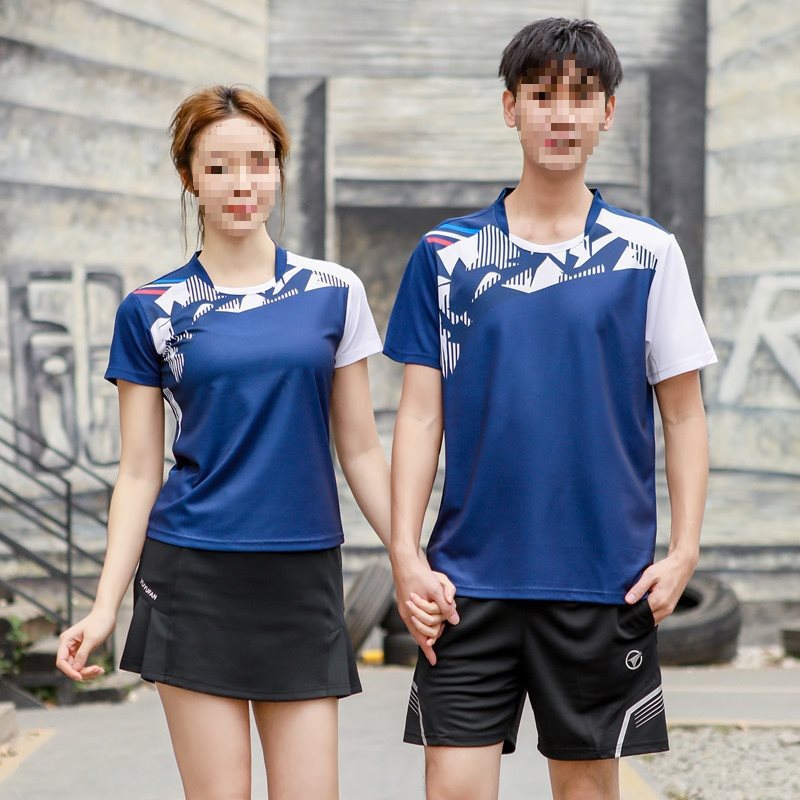 2024 배드민턴 의류 세트 빠른 건조 남녀 반팔 반바지 스커트 탁구 옷 심판의 옷