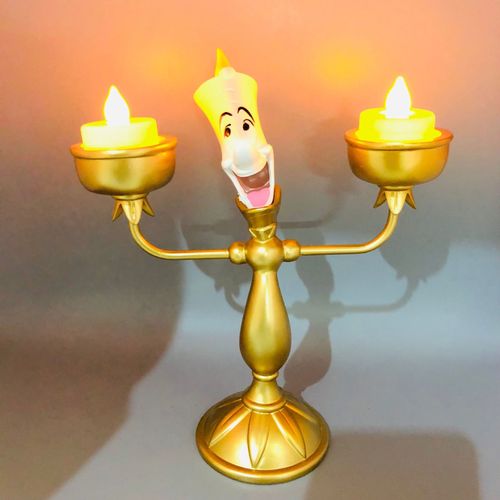 Beauty and the Beast Candlestick Lumia Candlestick Ornament Clock Table Clock Ornament Table Lamp Cosworth Pendulum Clock Decoration