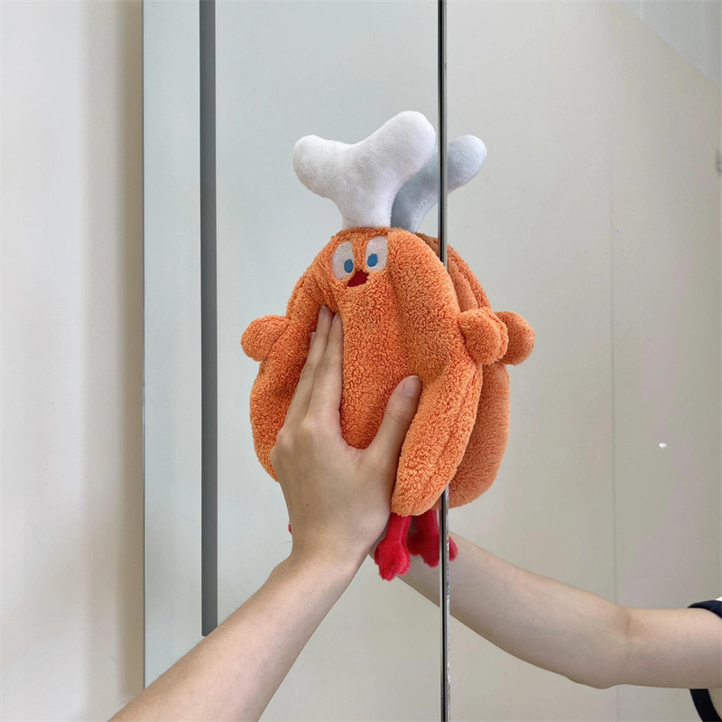 アニメタオル掛けかわいい子供キッチントイレ専用吸水臭くない厚い速乾サンゴベルベット|undefined