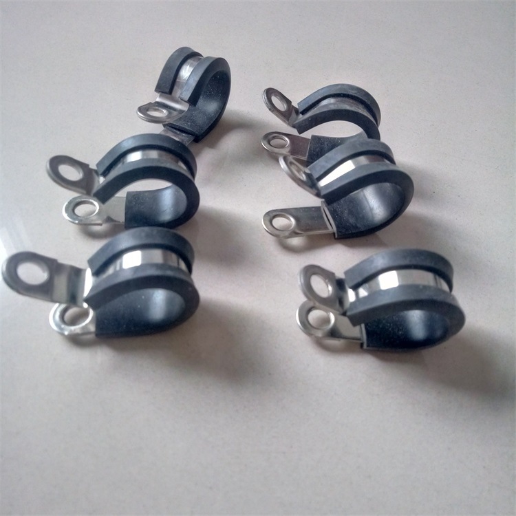 供应 R型金属固定夹 连胶条304夹子 电缆线卡子厂价销售