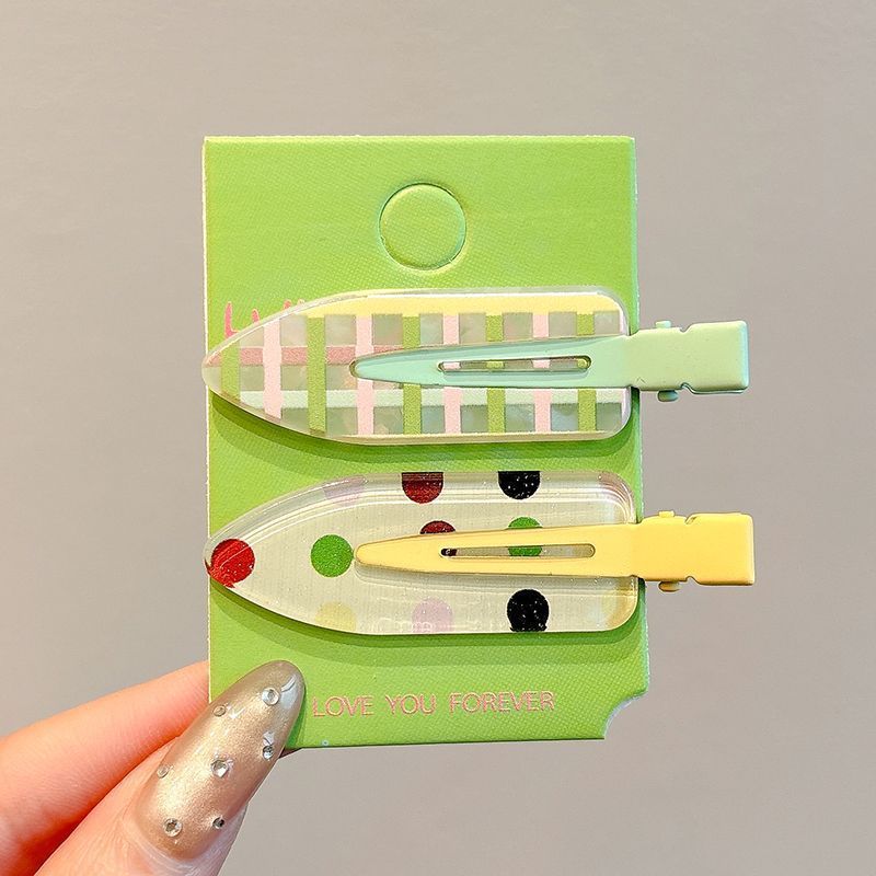 2025 nueva horquilla de dopamina de verano linda horquilla de flequillo de todo fósforo niña coreana pinza lateral accesorios para el cabello sombreros