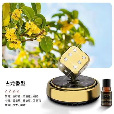 Perfplant seat Dice Car Perfume Holder - 958105cm-sz-gold-cologne