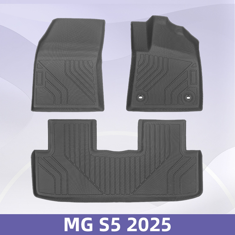 Aplicable para MG S5 2025 3D para todo el clima TPE esterilla de piso impermeable fácil de limpiar