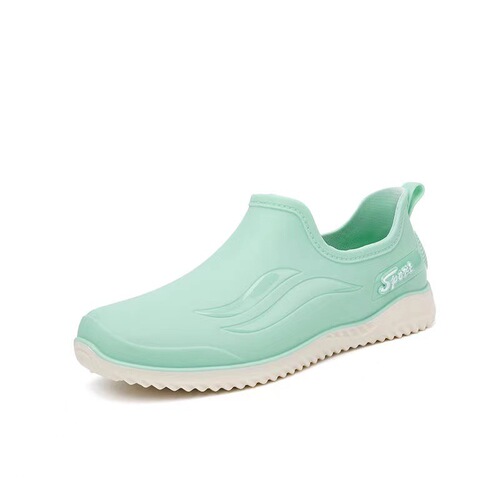 Cross-border adult fashion rain boots women's summer anti-slip wear-resistant comfortable thick bottom short tube water shoes kitchen work outdoor rubber shoes 