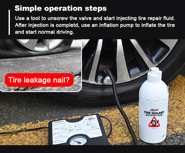 Motorcycle Vacuum Tire Repair Fluid Cross-Border Special Self-Repair Expert Air Pump Tire Self-Repair Fluid Repair Glue