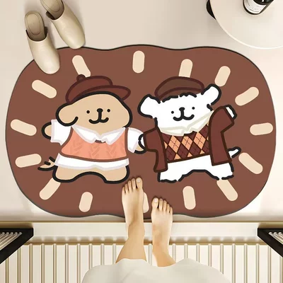 to take care of Household, Avtomobil döşəmə paspasları - good-friend-dog-4060cm-diatom-mud