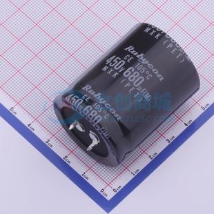 Horn type electrolytic capacitor 450 MXK680MEFCSN35X 45 450V 680uF plug-in D35xL45mm
