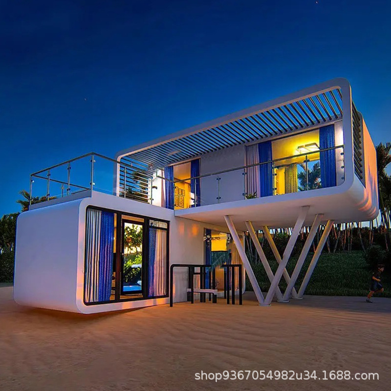 Cabina espacial Sala móvil Oficina al aire libre Almacén de Apple simple Sala de sol móvil Hotel inteligente Habitación de cielo estrellado