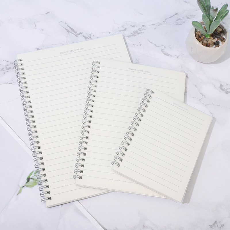 A5 Coil NoteBook B5 NoteBook A6 Flap Pocket Pants Notepad Flip-up Horizontal Grids Blank Classroom Record Book