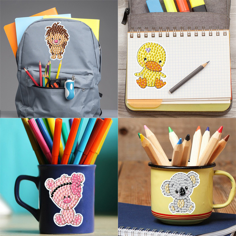 Explosiones transfronterizas niños creativos diamante pegatinas hechas a mano diy dibujos animados puzzle regalo pegatinas diamante pintura al por mayor