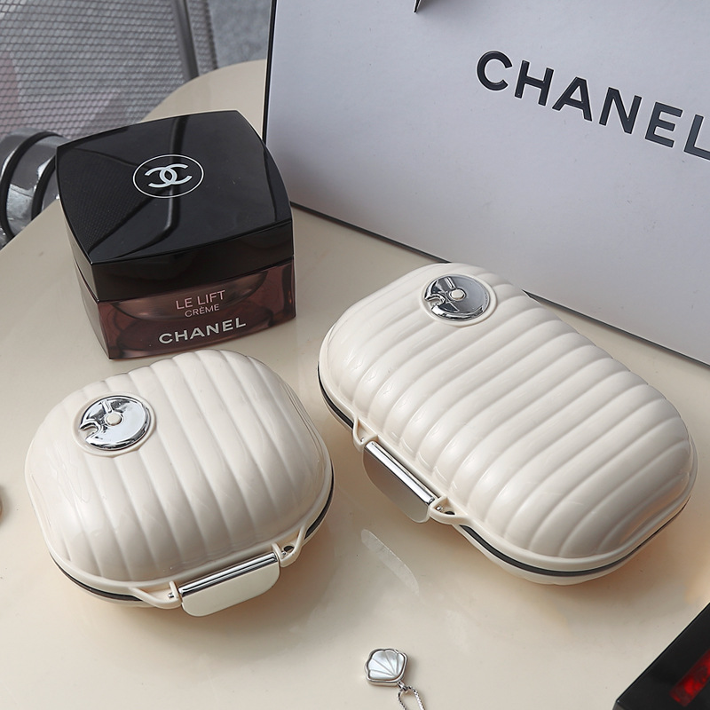 Mini caja de la píldora portátil de alto aspecto de viaje de siete días de embalaje píldora tableta joyería caja de almacenamiento sellada