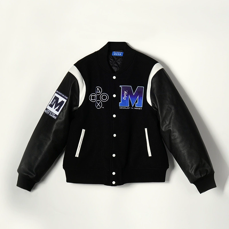 Мужская зимняя бейсбольная куртка на липучке для тяжелых условий эксплуатации, модная куртка в американском стиле
