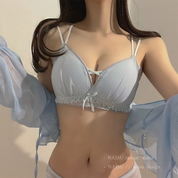 Lace wireless bra