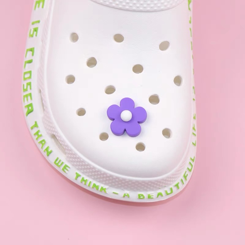 Accesorios de resina de flores de color macarón transfronterizo DiDi Hole accesorios de hebilla de zapatos materiales de decoración de flores elegantes