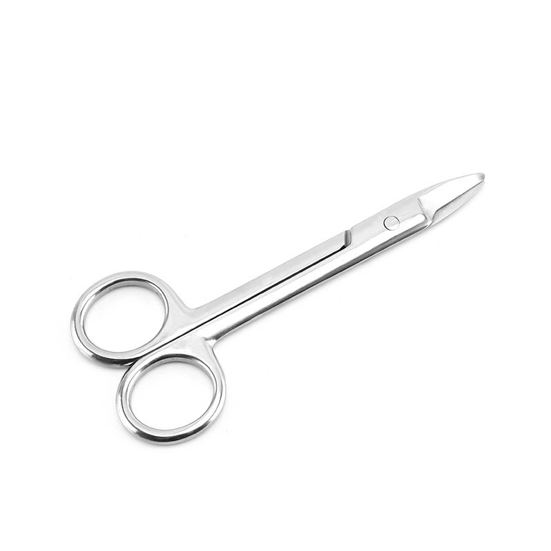 Cross-border all-steel scissors for grooming nails pets Shiny small hard object scissors in stock