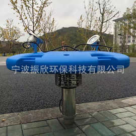 喷泉曝气机喇叭花造型 扬水曝气机 河道鱼塘增氧机厂家不锈钢曝气