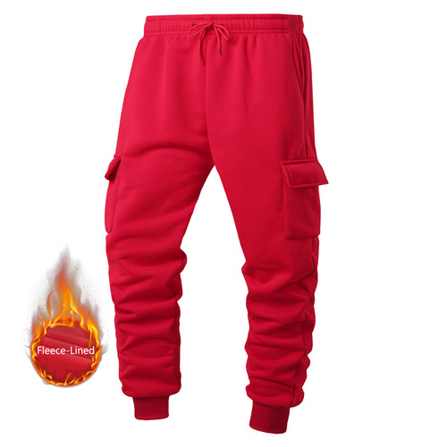 (Exclusive Edition) [EUR Code No Conversion Required] Autumn/Winter Thickened Work Pants Men's Long Pants Underwear with Inner Belt