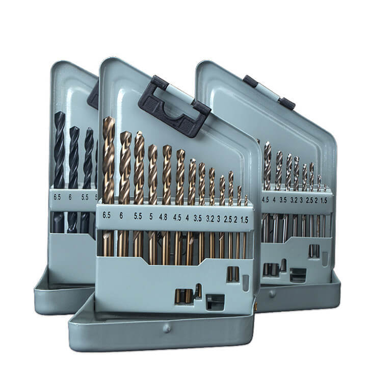 Huhao spiral drill bit set complete electric hammer drill iron hole tungsten steel stainless steel special hand electric turn alloy containing cobalt