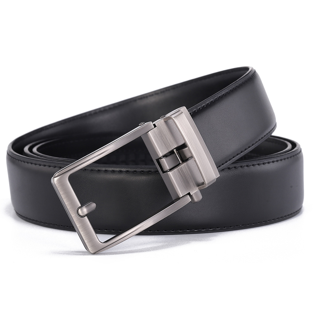 In Stock Cowhide Wholesale Fashion Men's Casual Genuine Leather Waist Belt Cross-Border 2025 New Model_voghion.com