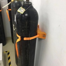 实验室气瓶固定支架ABS塑料钢瓶固定架40L氧气瓶防倒锁链布