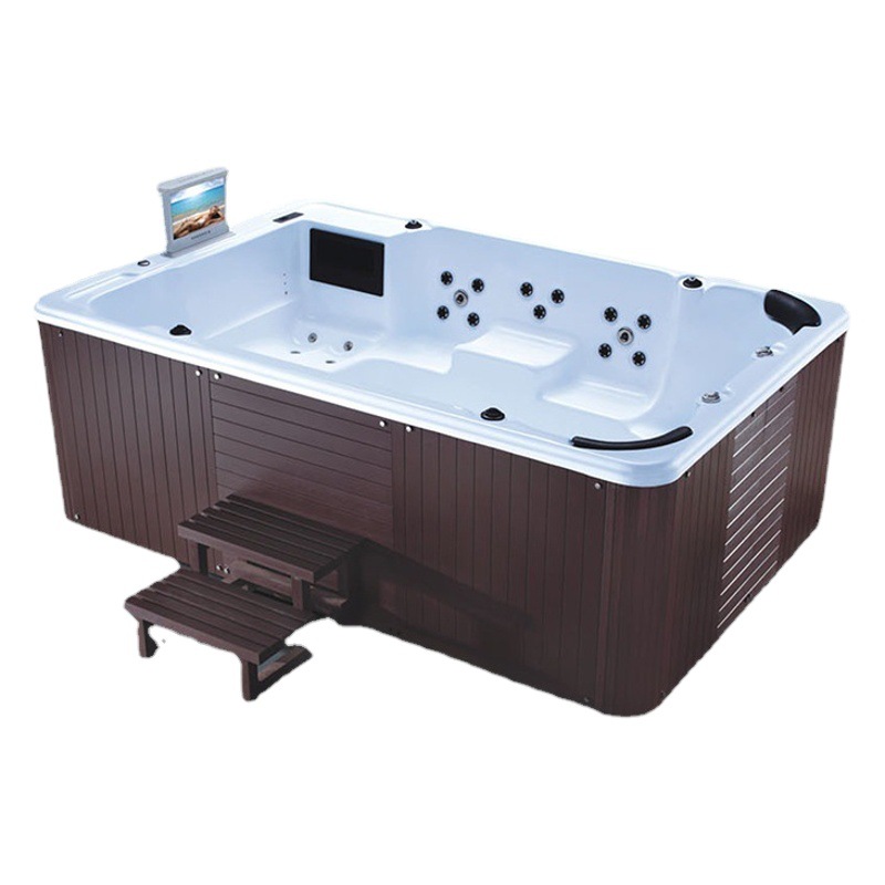 8 personas al aire libre masaje piscina Baño de aguas termales con TV spa Bath Club Hotel Villa uso