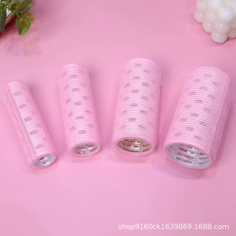 网红空气刘海卷发筒自粘头顶蓬松发卷纯色定型卷发神器发热空心卷