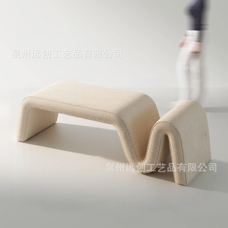 Luxury shoe-changing bench for home entrance, hallway, fitting room, long bench for bedroom, sofa end bench