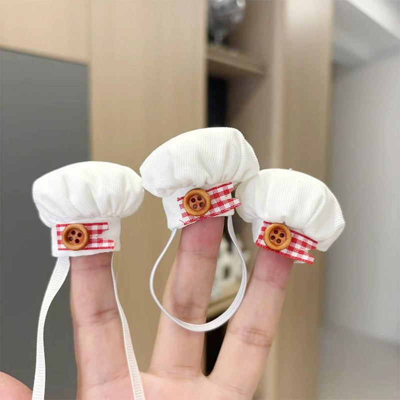 Трансграничная детская одежда 10 см, шляпа шеф-повара, подвеска, плюшевая кукла, подвеска для куклы, сменные аксессуары для куклы, мини-шляпа