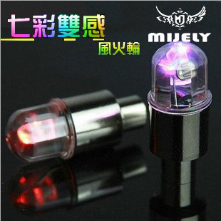 Bicycle Hot Wheels Valve Light, Valve Light, Mountain Bike Dead Speed ​​​​Colorful Hot Wheels Light, Photosensitive Shock-sensitive Light