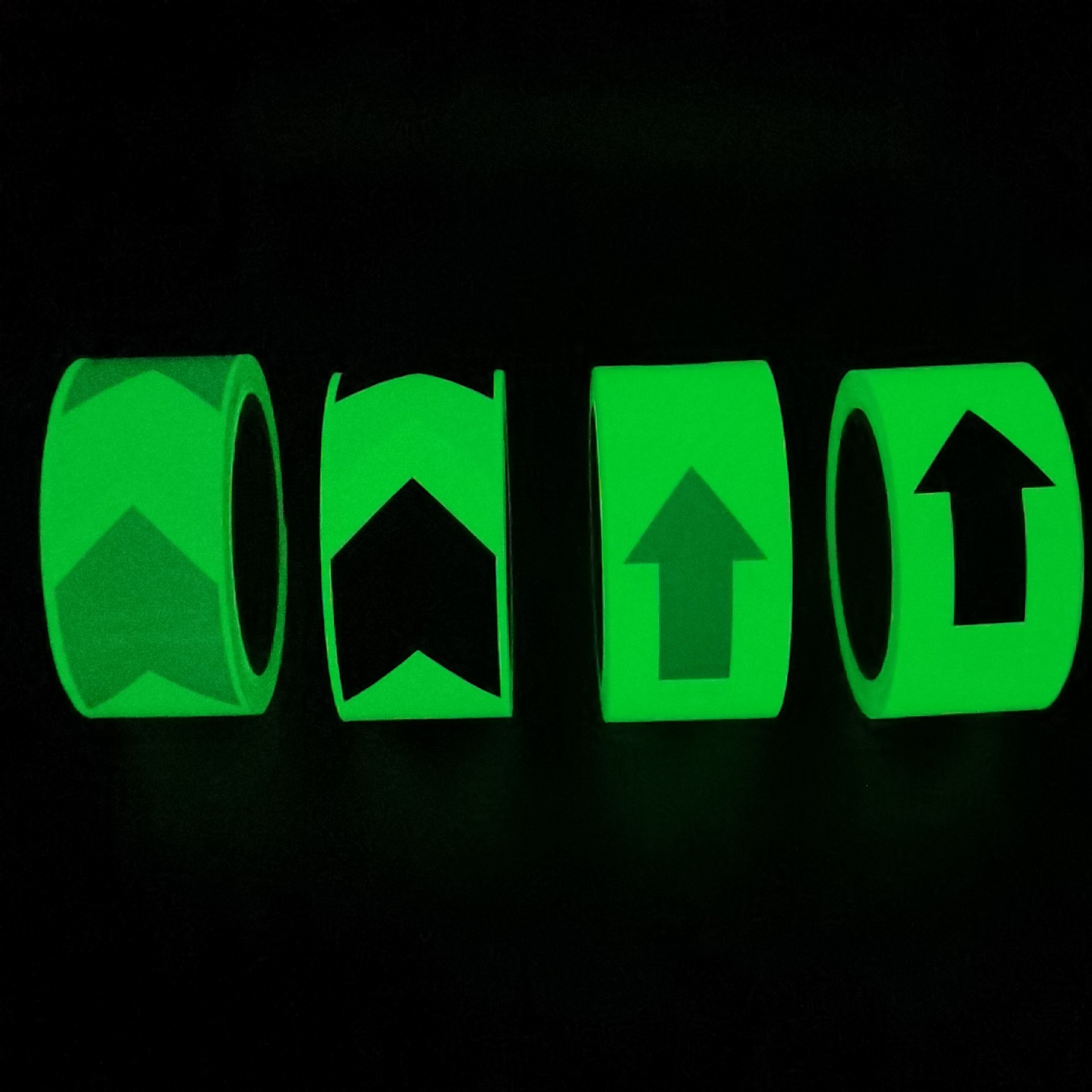 夜光箭头胶带楼道消防逃生蓄光自发光指示胶带IMO船舶荧光胶带