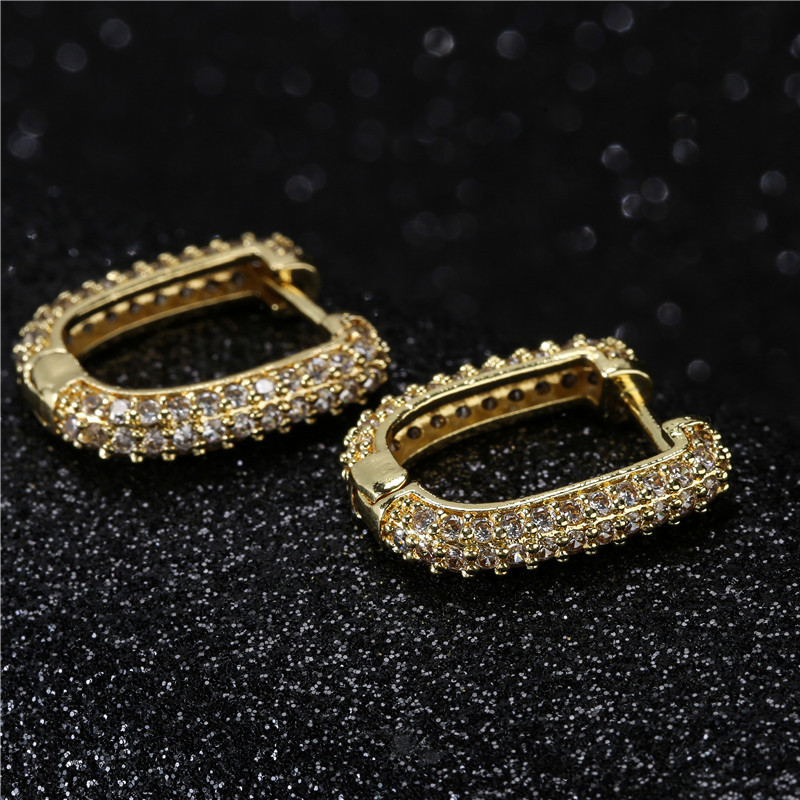 Creative Fashion Copper Micro-inlaid Zircon Earrings display picture 9