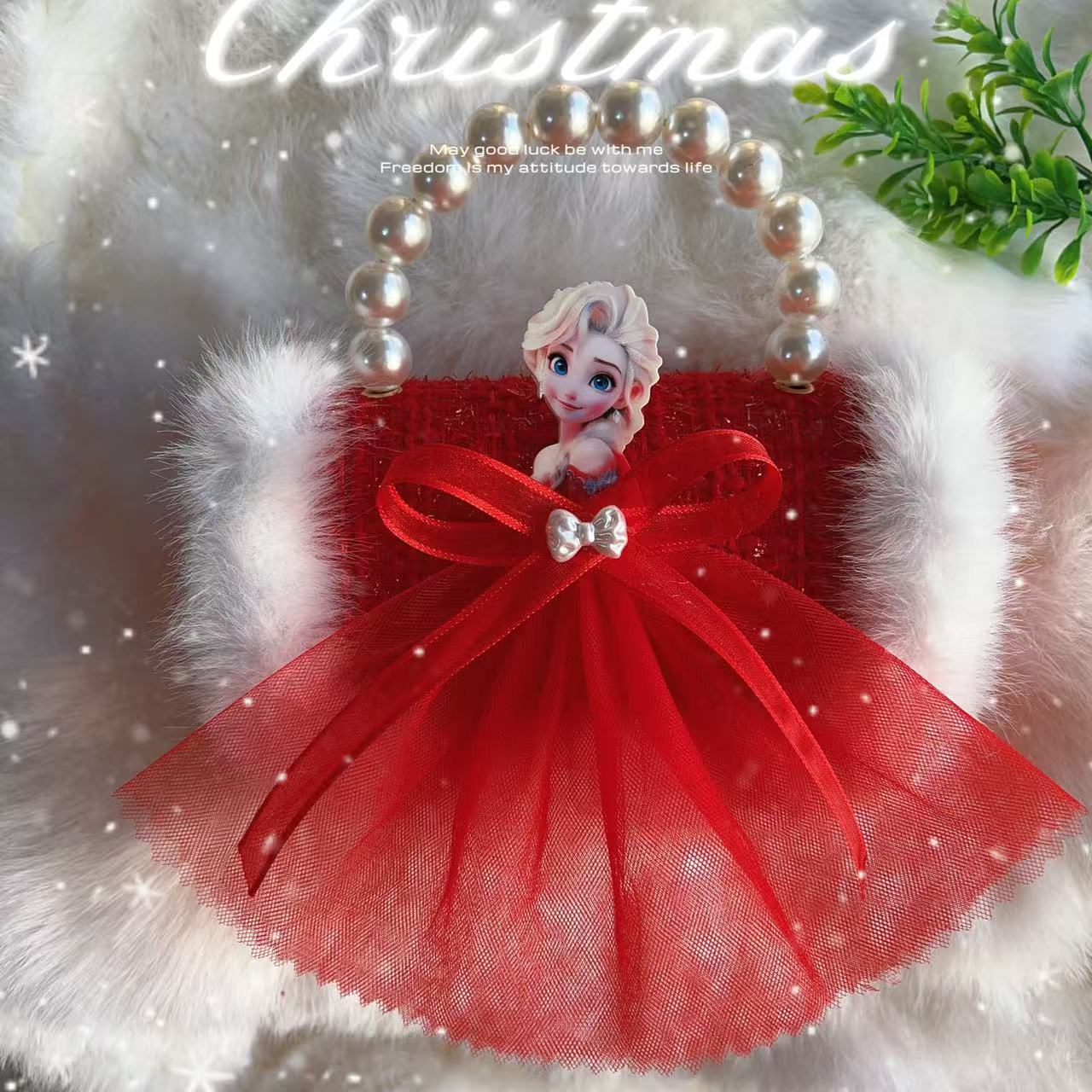 2024 niños Año Nuevo bolso de Año Nuevo niñas bolso de Año Nuevo rojo princesa Aisha bolso de mano de horno oblicuo mochila de niñas