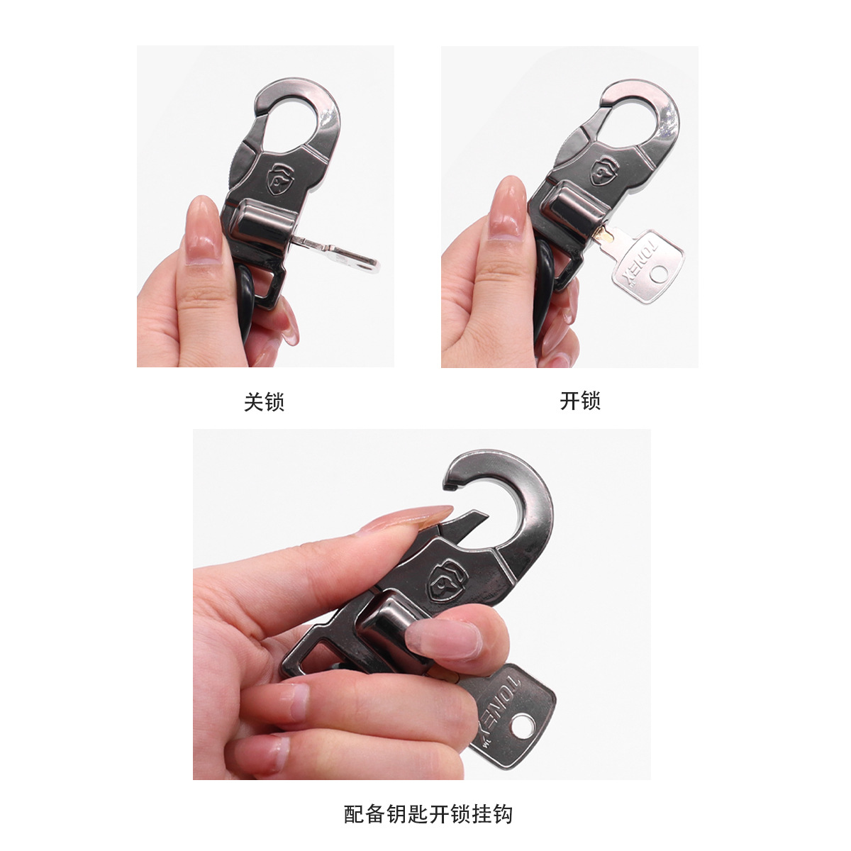 cuerda de tracción para perros, cuerda de alambre anti-mortez, cadena para perros, perros de perros, perros de doble gancho, cuerda de fijación para perros a pie, cuerda de fijación