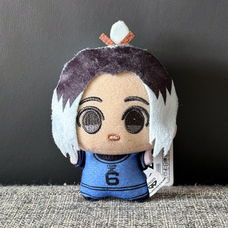 日本の青い刑務所ぬいぐるみペンダントサッカーリーグフォワード人形かわいいヌヌバージョン人形漫画バッグペンダント|undefined